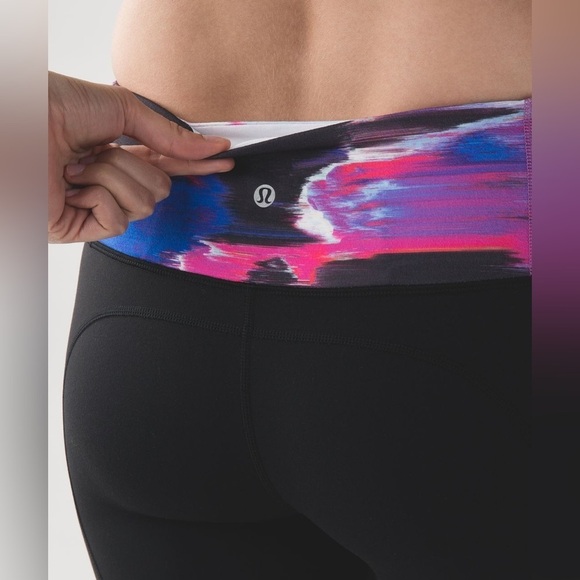 Lululemon Athletica Gather & Crow Crop ll Full On Luon Leggings Size 4 - Picture 6 of 12